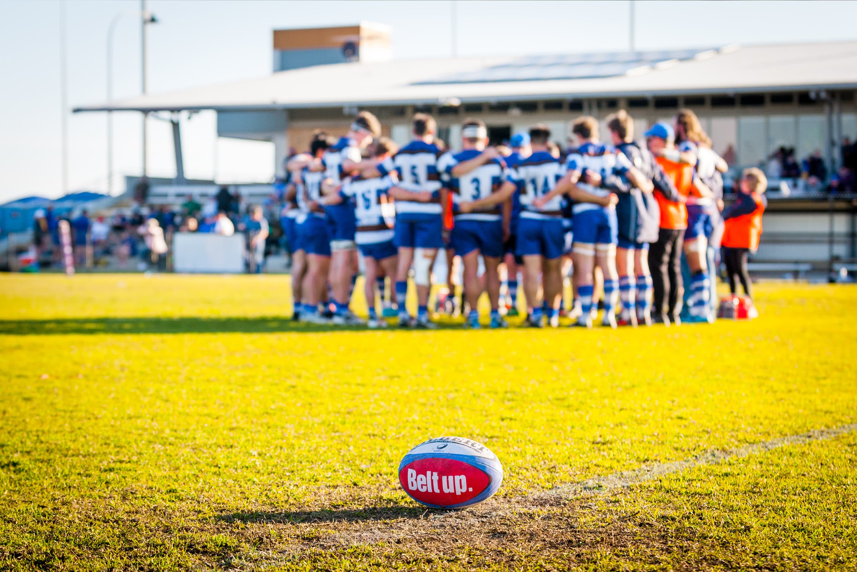 Ball and Team in Background