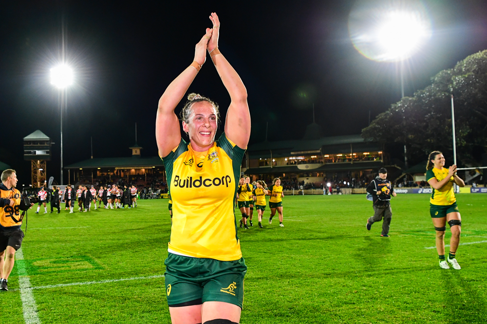 Rebecca Clough is soaking up the chance to play on her home turf. Photo: RUGBY.com.au/Stuart Walmsley