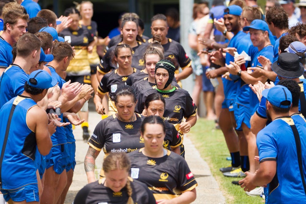 The Western Force will play a curtain-raiser ahead of the RugbyWA-Reds Super W match to support their clubmates. Photo: RugbyWA Media