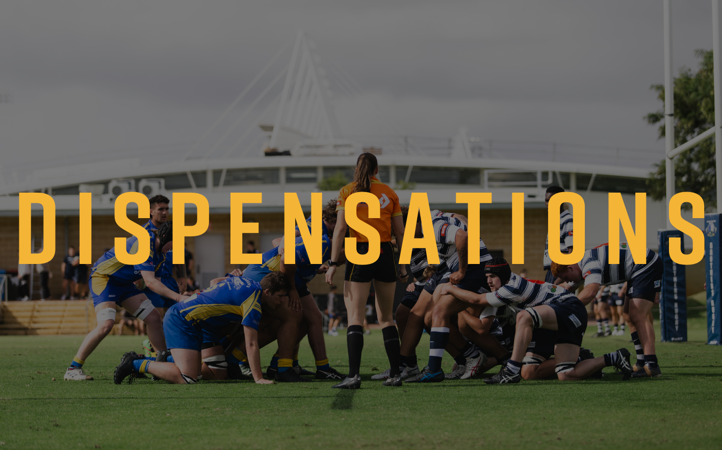 RugbyWA - Dispensations 