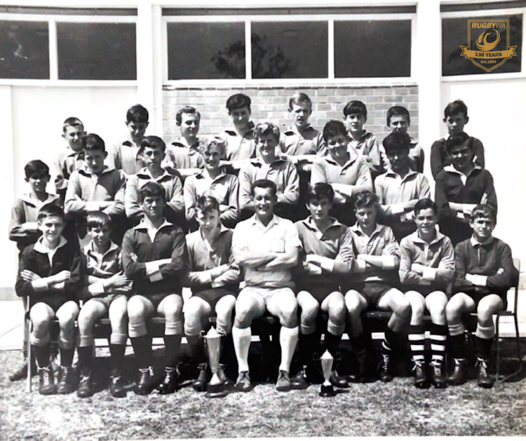 1974 Life Member, Mr John Suckling (center) with his Under 16's Kalamunda High School Team in 1966.