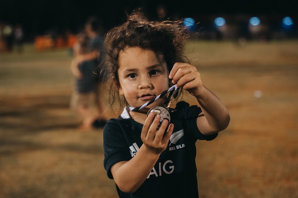 Rugby fandom starting at an early age in Newman Photo: Haylee Guiver