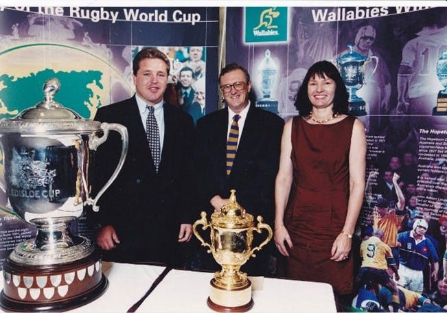 RugbyWA - D Redpath Bledisloe Cup and William Web Ellis Trophies 2000
